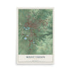 Map of Mount Vernon, Ohio, 12 x 18 inch unframed archival matte print
