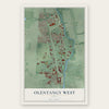 Olentangy West, Ohio map print, the full design