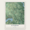 Rainsboro, Ohio map print, the full design