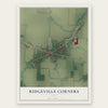 Ridgeville Corners, Ohio map print, the full design