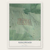 Ridgewood, Ohio map print, the full design