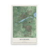 Map of Riverside, Ohio, 12 x 18 inch unframed archival matte print