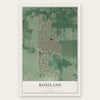 Roseland, Ohio map print, the full design