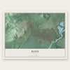 Ross, Ohio map print, the full design