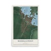 Map of Russells Point, Ohio, 12 x 18 inch unframed archival matte print