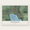 Sawyerwood, Ohio map print, the full design