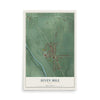 Map of Seven Mile, Ohio, 12 x 18 inch unframed archival matte print