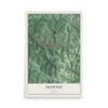 Map of Shawnee, Ohio, 12 x 18 inch unframed archival matte print