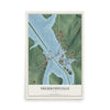 Map of Sherrodsville, Ohio, 12 x 18 inch unframed archival matte print
