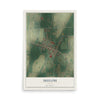 Map of Shiloh, Ohio, 12 x 18 inch unframed archival matte print