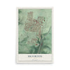 Map of Silverton, Ohio, 12 x 18 inch unframed archival matte print