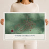 Map of South Charleston, Ohio, 12 x 18 inch unframed archival matte print