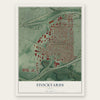 Stockyards, Ohio map print, the full design