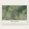 Stony Ridge, Ohio map print, the full design