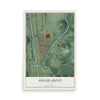Map of Sugar Grove, Ohio, 12 x 18 inch unframed archival matte print