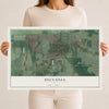 Map of Sylvania, Ohio, 12 x 18 inch unframed archival matte print