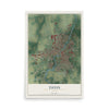 Map of Tiffin, Ohio, 12 x 18 inch unframed archival matte print