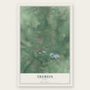 Trebein, Ohio map print, the full design