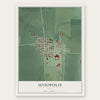 Uniopolis, Ohio map print, the full design