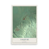 Map of Valley Hi, Ohio, 12 x 18 inch unframed archival matte print