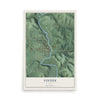 Map of Vinton, Ohio, 12 x 18 inch unframed archival matte print