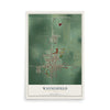 Map of Waynesfield, Ohio, 12 x 18 inch unframed archival matte print