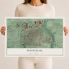 Map of Whitehall, Ohio, 12 x 18 inch unframed archival matte print