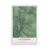 Map of Williamsburg, Ohio, 12 x 18 inch unframed archival matte print