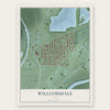 Williamsdale, Ohio map print, the full design