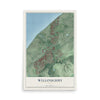 Map of Willoughby, Ohio, 12 x 18 inch unframed archival matte print