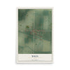 Map of Wren, Ohio, 12 x 18 inch unframed archival matte print