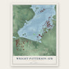 Wright-Patterson AFB, Ohio map print, the full design