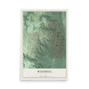 Map of Wyoming, Ohio, 12 x 18 inch unframed archival matte print