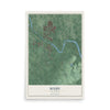 Map of Bixby, Oklahoma, 12 x 18 inch unframed archival matte print
