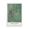 Map of Broken Arrow, Oklahoma, 12 x 18 inch unframed archival matte print