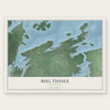 Bug Tussle, Oklahoma map print, the full design