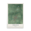 Map of Checotah, Oklahoma, 12 x 18 inch unframed archival matte print