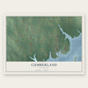 Cumberland, Oklahoma map print, the full design