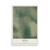 Map of Devol, Oklahoma, 12 x 18 inch unframed archival matte print