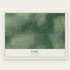 Earl, Oklahoma map print, the full design