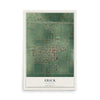 Map of Erick, Oklahoma, 12 x 18 inch unframed archival matte print