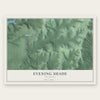 Evening Shade, Oklahoma map print, the full design