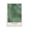 Map of Fort Coffee, Oklahoma, 12 x 18 inch unframed archival matte print