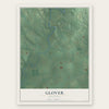 Glover, Oklahoma map print, the full design