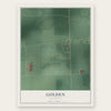 Golden, Oklahoma map print, the full design