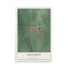 Map of Gracemont, Oklahoma, 12 x 18 inch unframed archival matte print