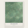 Grandview, Oklahoma map print, the full design
