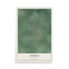 Map of Haskell, Oklahoma, 12 x 18 inch unframed archival matte print