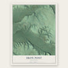 Iron Post, Oklahoma map print, the full design