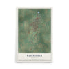 Map of Kingfisher, Oklahoma, 12 x 18 inch unframed archival matte print